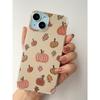 Watercolor Pumpkin Fall Leaves Case Compatible with iPhone 13, Cute Halloween Vibe Case for iPhone 13, Trendy Unique Design TPU Bumper Cover Case