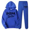 Men's Letter Printed Sportswear Hooded Sweatshirt Set Hooded Sweatshirt+sweatpants Autumn Casual Sportswear Men's Style