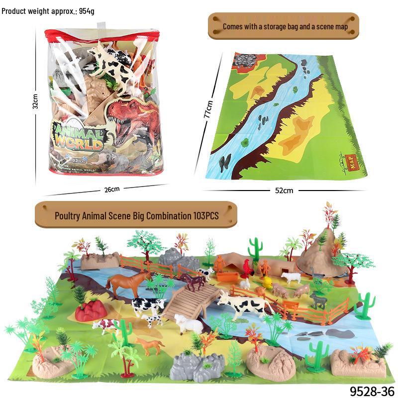 Realistic Miniature Pig Sow Figurine Toy Animal Model Ornament