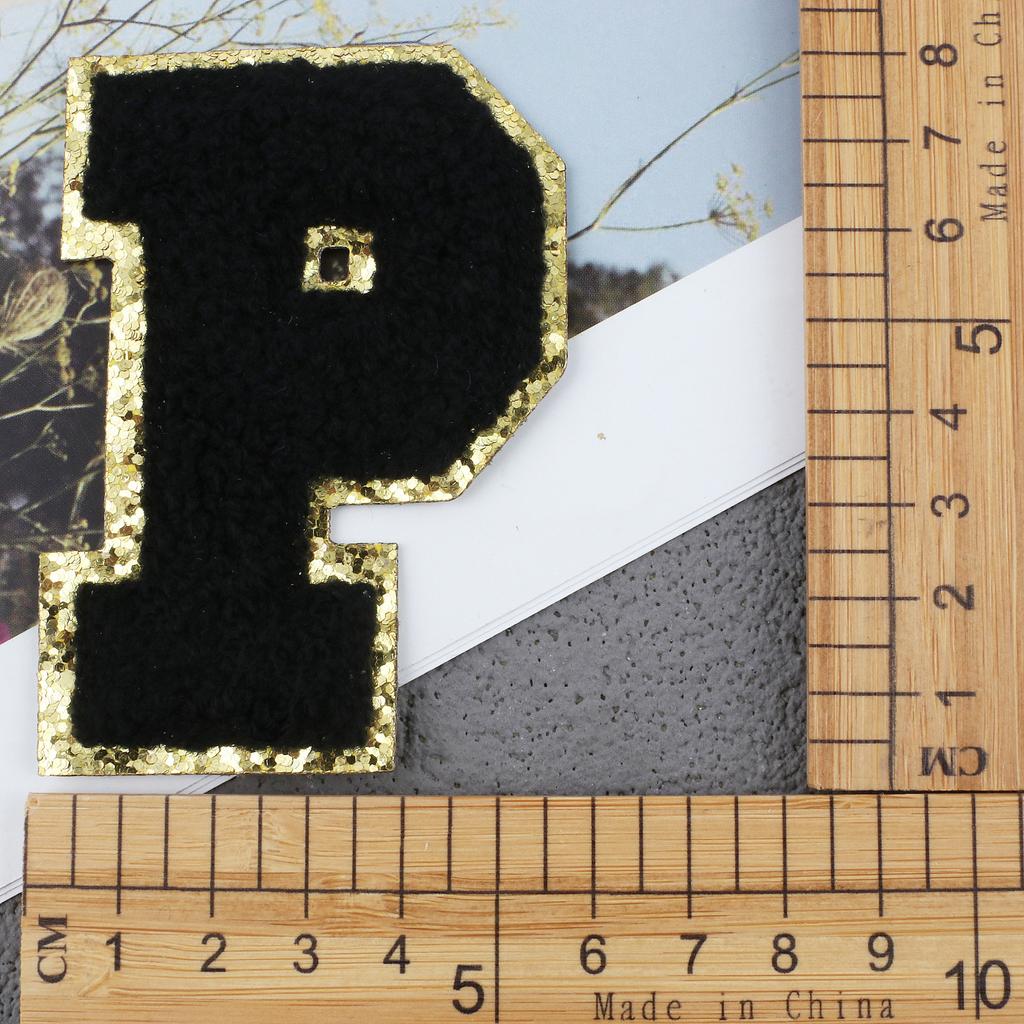 Mixed Color English Alphabet Embroidery Cloth Sticker Digital Towel Embroidery Computer Embroidery Stamp Clothes Smiley Face Patch Sticker