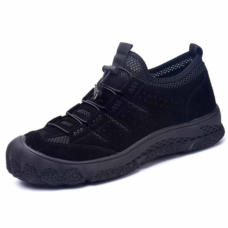 

Oulylan Men Lightweight Breathable Safety Shoes Fashion Work Shoes Steel Toe Cap Sneakers Man Anti shock Protective Boots 41