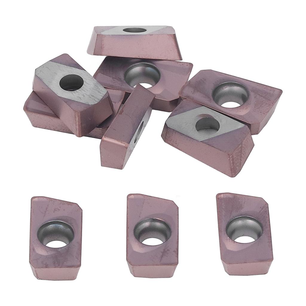 10 Pcs Milling Inserts Indexable Carbide Lathe Cutting Tools Multi Usage CNC Turning Finishing Blades with Storage Box