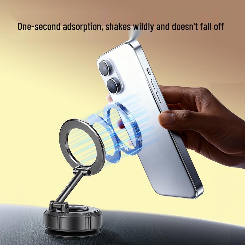 Magnetic Car Dashboard Phone Holder with Suction Cup
