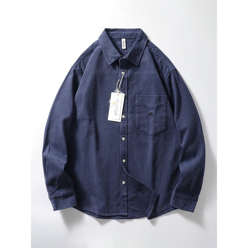 Japanese-Style Retro Long Sleeves Export Thickened Leisure Cargo