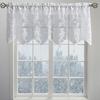1Pc Valance White Cafe European Style Lace Curtains Kitchen Window Drapes Floating Sheer Window Drapes