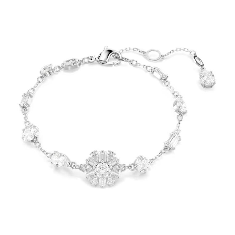 Swarovski Idyllia Mixed Cut Snowflake Bracelet Women bracelet White 5691485 Box (Random Color)