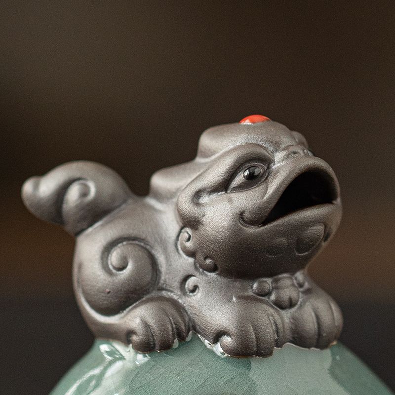 Chinese Pixiu Mini Incense Burner - Feng Shui Wealth Luck Decor for Home Office, Meditation & Zen Altar Use