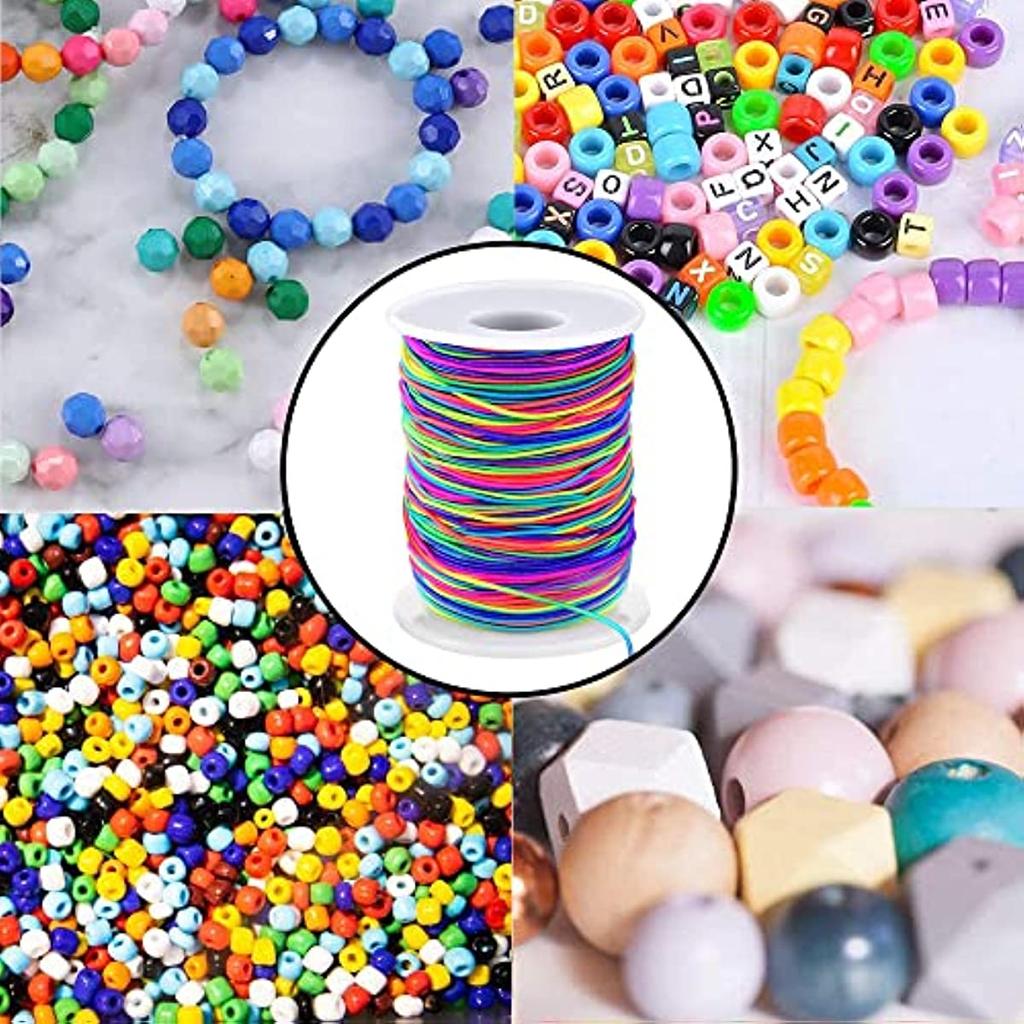 Colorful woven rope multi-core rainbow jewelry line beaded rope