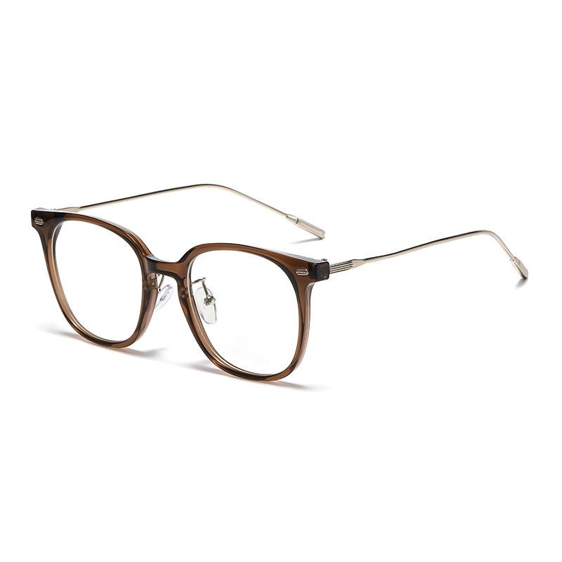 Große quadratische Rahmenbrille für Damen zur Korrektur von Kurzsichtigkeit Schmalmachender Gesichteffekt Stilvolle Brille 6036