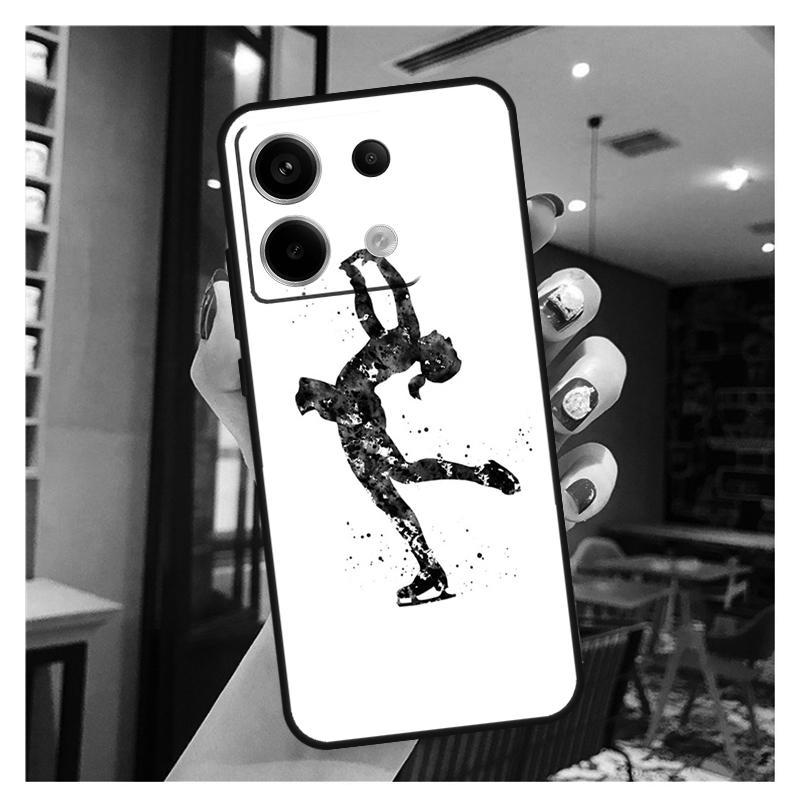 Figure Skating Ice Skating Case For Xiaomi Redmi Note 13 12 11 9 10 Pro 9S 10S 11S 12S Redmi 13 12 10C 12C 13C Coque
