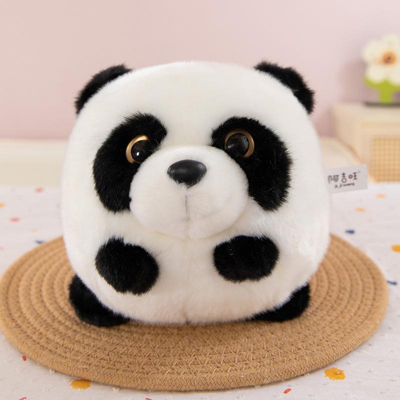 Cartoon Ball Panda Plush Toy Zoo Scenic Souvenir Tiger Crossbody Bag Children Koala