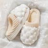 Cixi Cotton Slippers Season Couple Home Indoor Confinement Shoes Non-slip Warm Plush Cotton Slippers