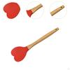 Heart Shaped Silicone Spreader ,Baking Spreader, Kitchen Utensil Spoon,for Cooking Mixing Cake Cream