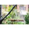 Outdoor Bird Feeder for Balconies, Houses, Trees, Portable Acrylic Transparent Wild Bird Feeder with Suction Cup