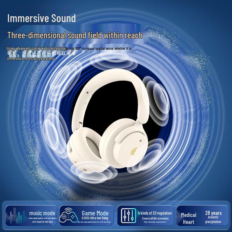 Edifier Fit900NB Wireless Active Noise Cancelling Over-Ear Headphones