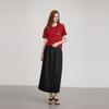 ELLE Retro Modern A-Line Skirt Fashion Design Slimming Casual Long Skirt Women skirts L8ARL002