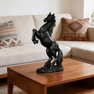 Simulated Horse Figurine Bring Good Luck Wealth Horse Resin Statue Fengshui Decoration Home Office Desktop Ornament Year of Horse Gift