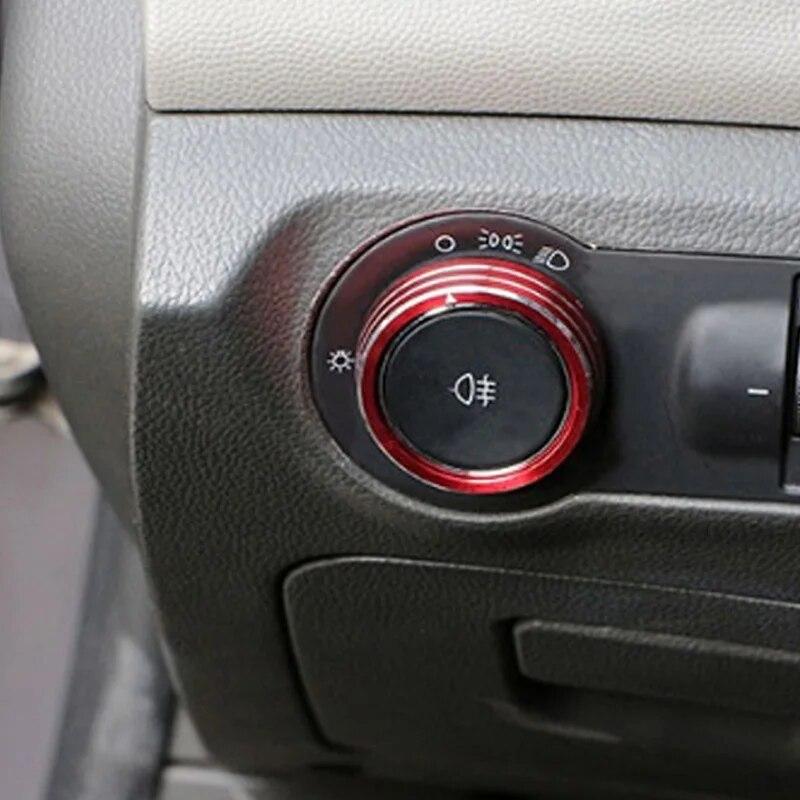 My Good Car Edelstahl-Scheinwerferschalterknopf, Verkleidung, Nebelscheinwerfer-Aufkleber, für Chevrolet Malibu, Cruze, Trax, für Opel Mokka ASTRA