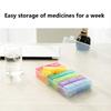 21 Grids Colorful Portable Mini Weekly Medicine Box Tablets Storage Case Container Organizer