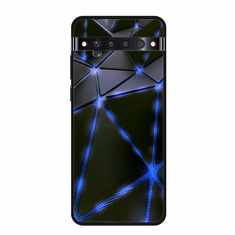 Für TCL 10 Pro Hüllen Weiches TPU Silikon Katze Löwe Rückseitenhüllen für TCL 10 Pro T799B T799H Cover Stoßfest Funda Capa TCL10Pro 6,47"