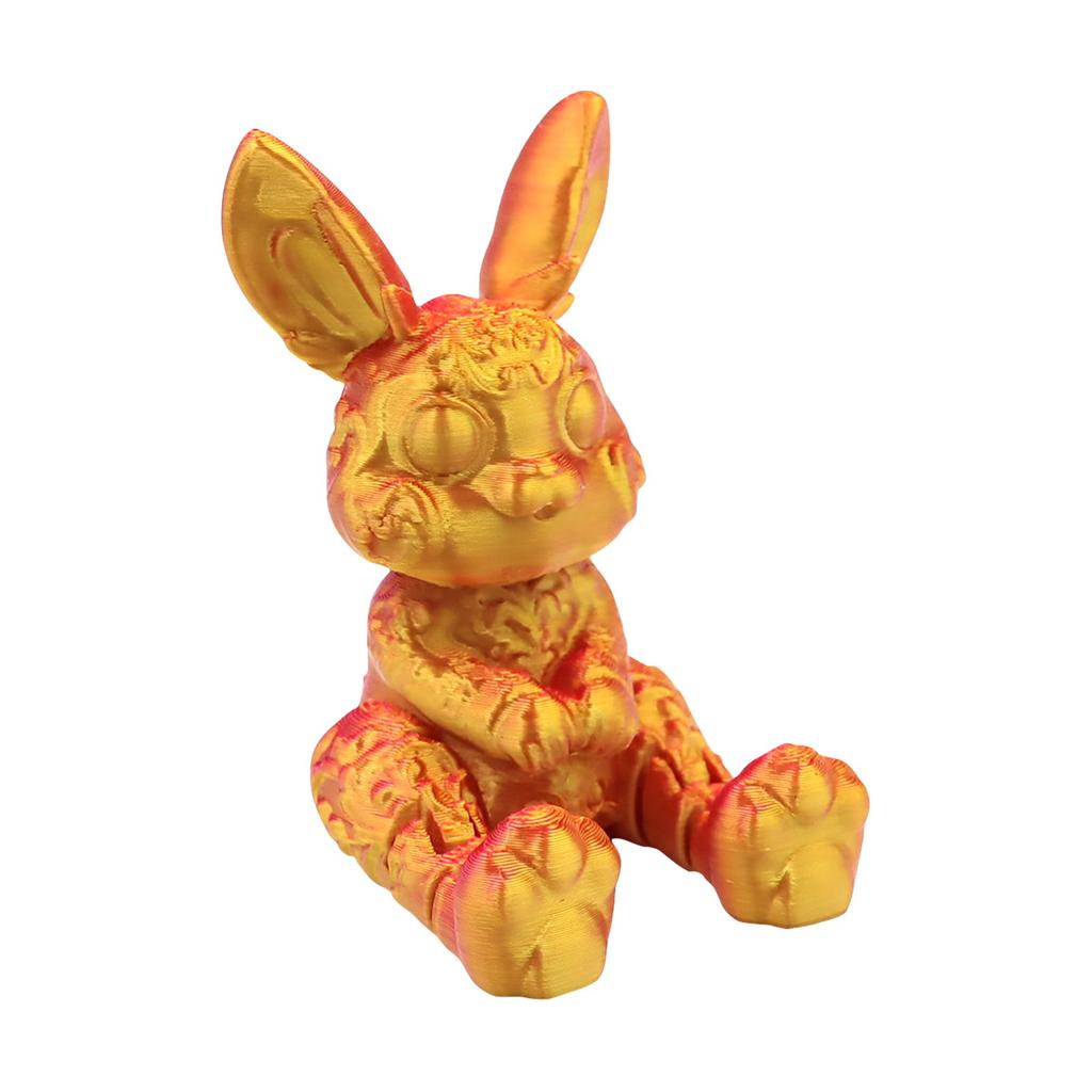 Easter Bunny Figurine, Colorful Home Decor, Creative Holiday Bunny Ornament