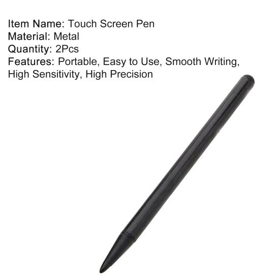 2Pcs Pens Soft Long Useful Smooth Pen Tip Writing Stylus Pens for Tablet