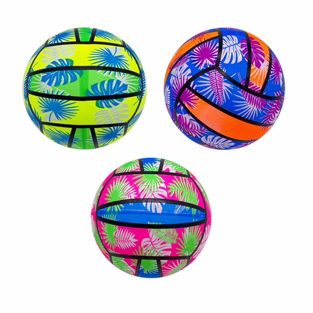 

Children Toys Indoor And Outdoor Sports Gifts Inflatable Beach Ball Rubber Rainbow Volleyball Fluorescence random 1pc