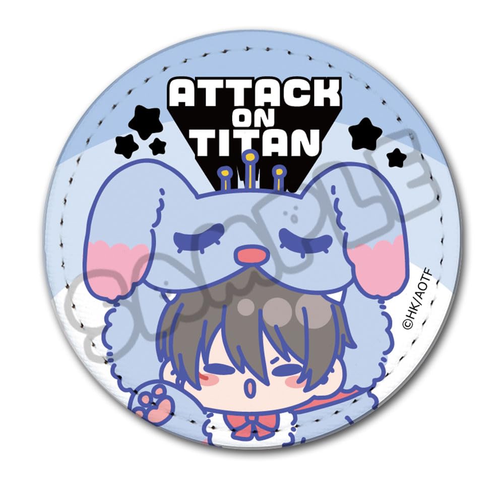 

TV Anime on Titan The Final 11th Edition Leather Badge M OB Attack Season [Mikasa] [Round]