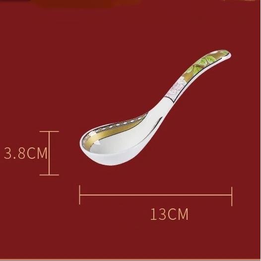 

Набор столовой посуды из костяного фарфора Цзиндэчжэнь – Чаши и тарелки в китайском стиле, термостойкие, для домашнего использования Spoon