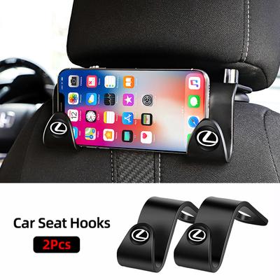 2Pcs Portable Car Seat Back Hooks Storage Accessories For GS IS LS500h ES260 ES300h RX350h NX260 UX260 LM LC RZ450e TX RC