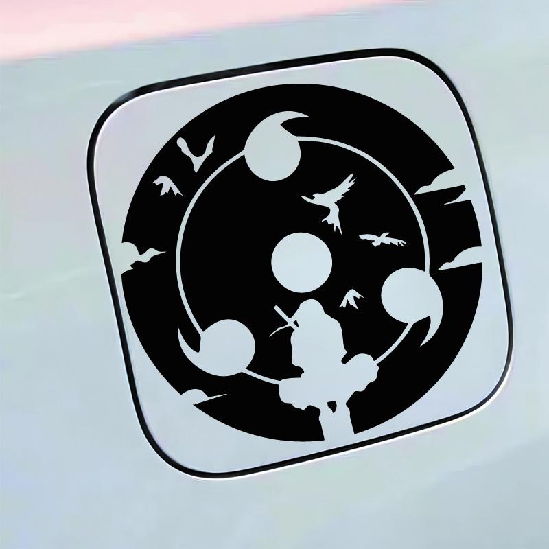 Anime Uchiha Itachi Decal, Sharingan Pattern Waterproof Sticker, Creative Fashion Accessories for Car Truck Auto Styling