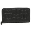 Coach Outlet Long Wallet with Round Zipper, Black, Men's, CE551 QBBK [Used]