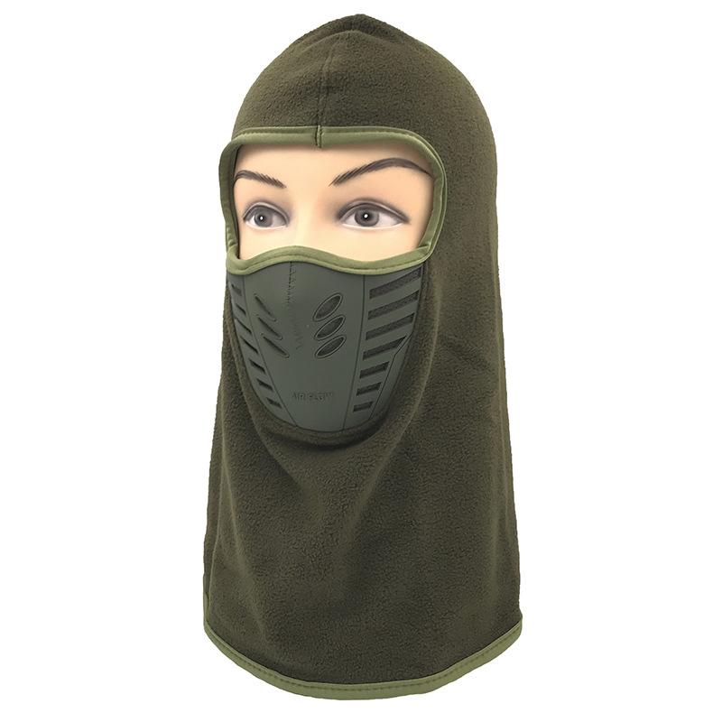 Winter Outdoor Riding Mask Hat Thickened Fleece Cap Scarf Face Protection Warm Windproof Hat Headgear Mask