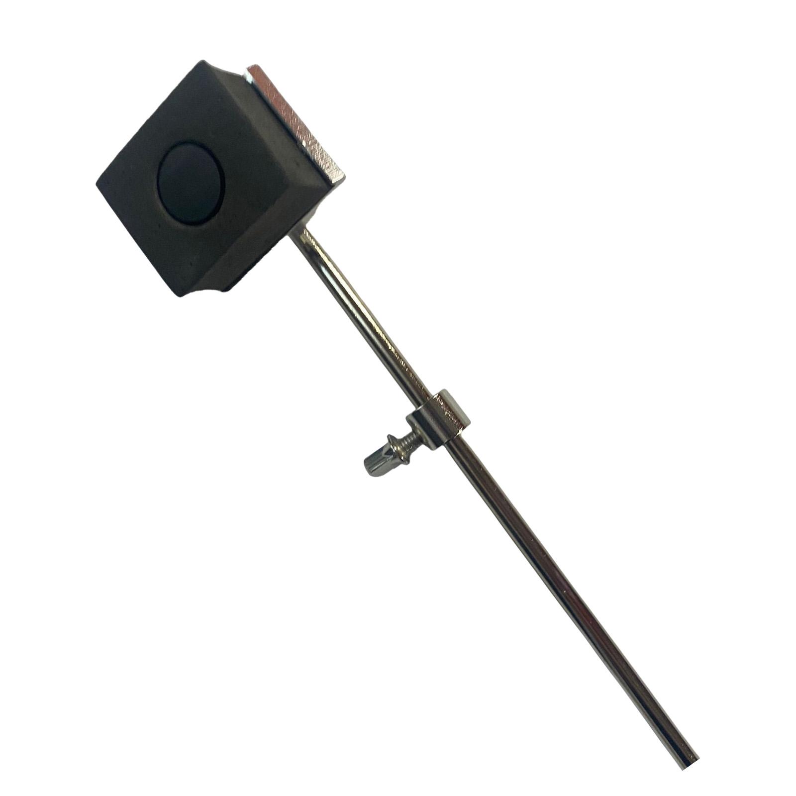 

Metal Shaft Bass Drum Pedal Beater Replacement Square Hammer Head Percussion Instrument Accessories Easily to Install 1