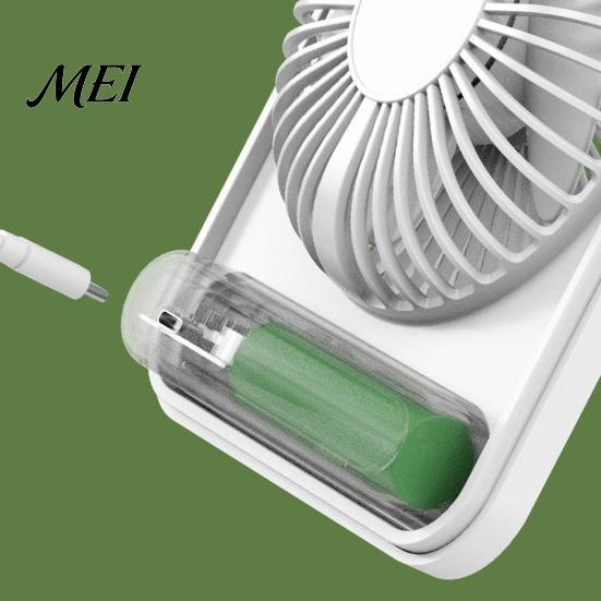 Small Personal Fan for Office Portable Desktop Fan, 5 Speed USB Rechargeable Mini Travel 180-degree Adjustable Cooling Home Dorm