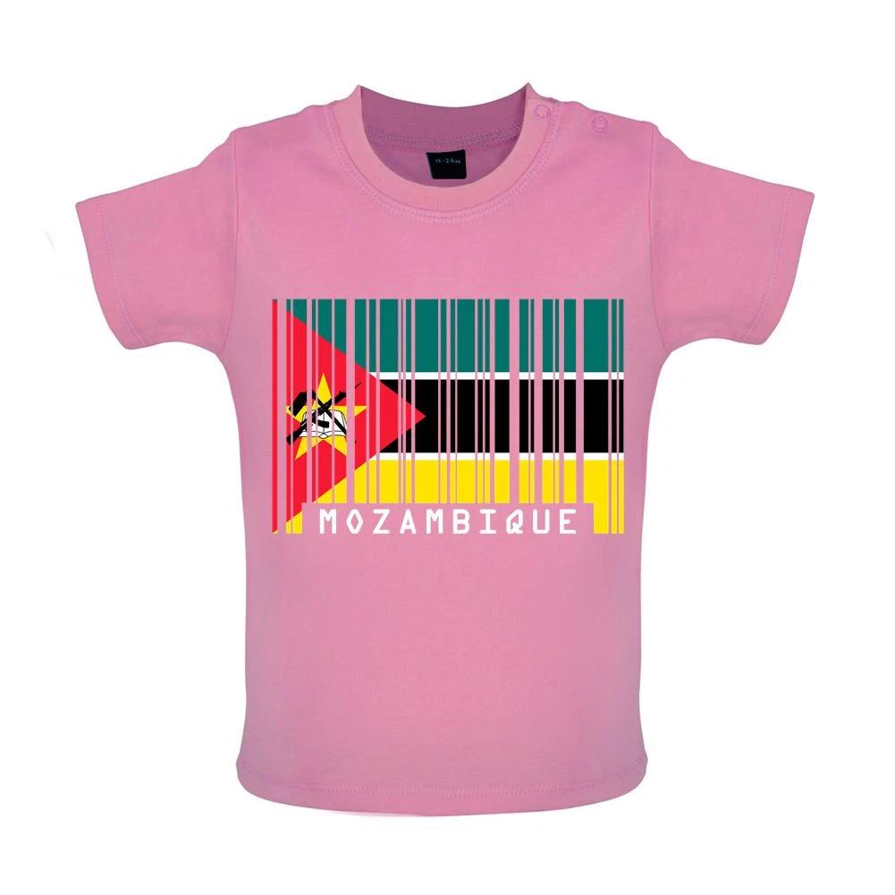 Mozambique Barcode Style Flag - Baby Kids Boys Girls Unisex T-Shirt / Babygrow - Flags Love Maputo 150