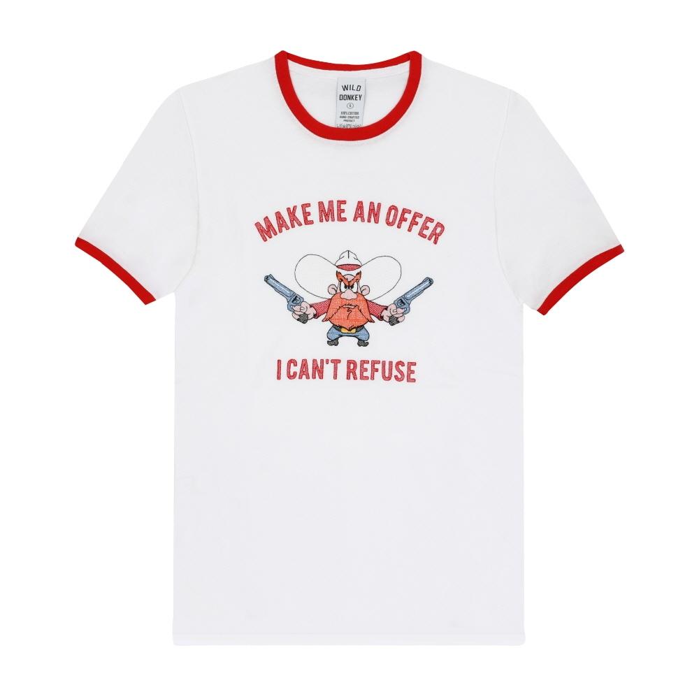 

Wilddonkey ConTrasT Ringer Tee Унисекс T Предложение whiTe Red T-OFFER WHITE/RED (XL)