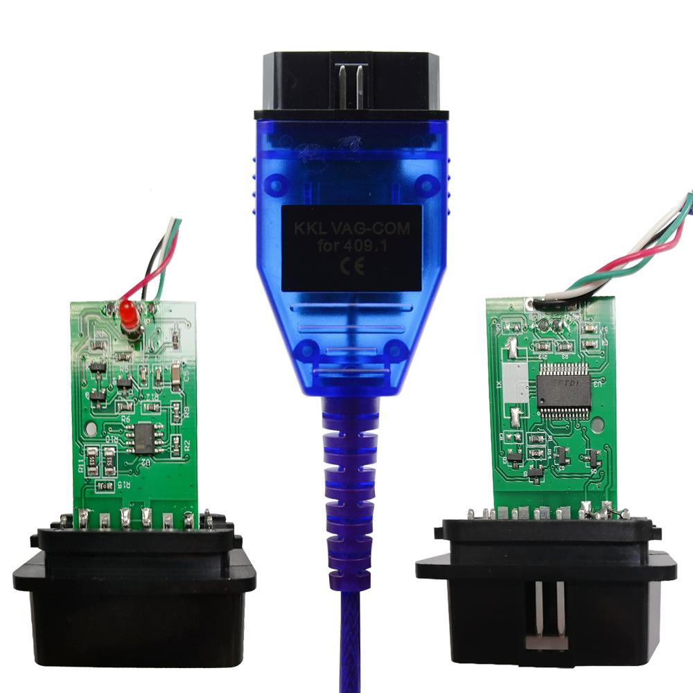 2025 Newest VAG 409 Vag409 KKL For Au-di/S-eat/Vo-lkswagen/Sk-oda with FTDI FT232RL Chip OBD2 USB Diagnostic Scanner Cable