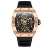 Fashionable Sports Fully Automatic Mechanical Watch Men's Silicone Band Waterproof Watch