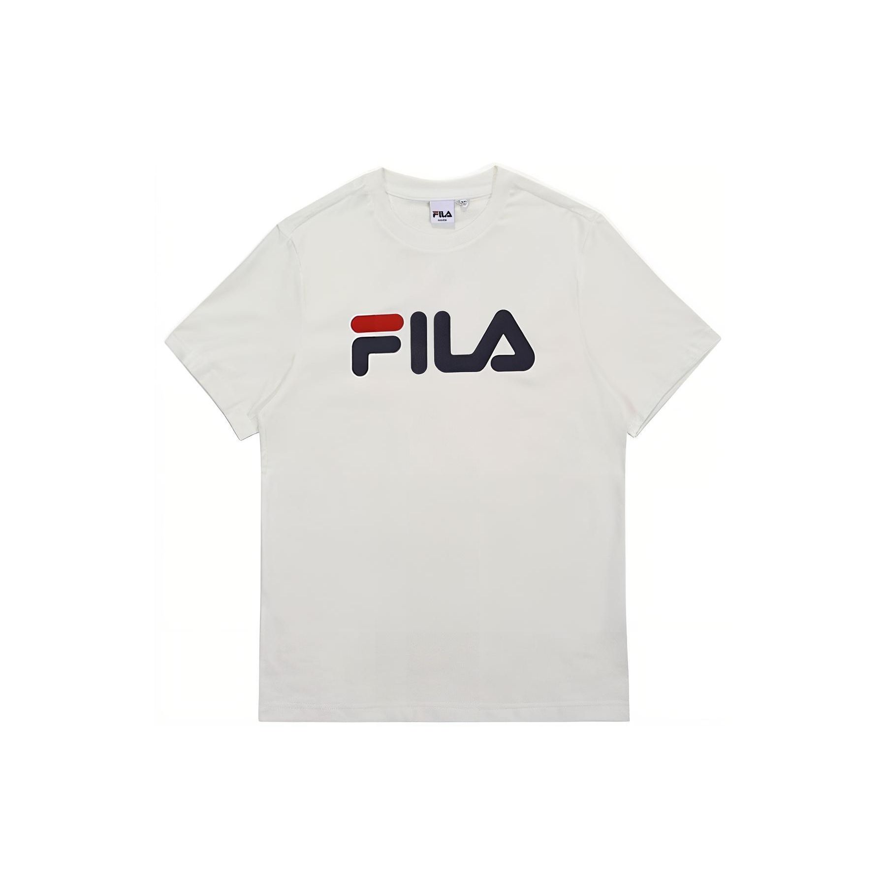 

FILA American Retro Simple Letter Logo Print Crew Neck Short Sleeve T-Shirt Men T-Shirts White FS2RSB2001X-OWH S