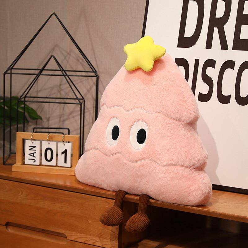 Star Pointed Five Christmas Tree Plush Toy Pillow Plant Stuffed Doll Decorations