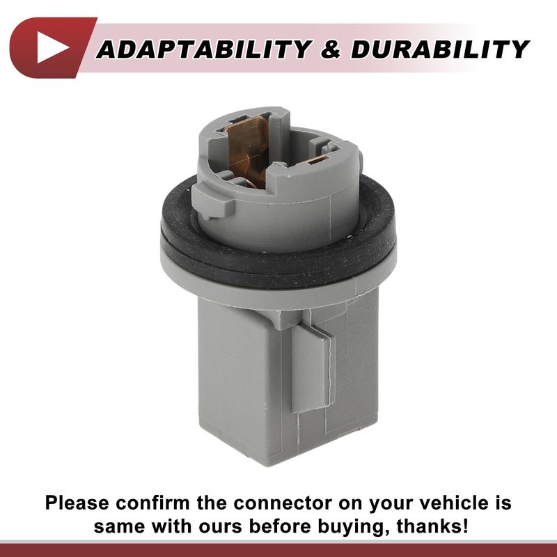X Autohaux 1 Pc License Plate Light Socket for Hyundai Elantra 4DR 01-03 No.925013A000 Lamp Bulb Connector 2 Pin
