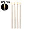 3/6 Stück LED Flammenlose elektronische Kerzen Batteriebetriebene Kegel langes Kerzenlicht für Party Hochzeit Heimdekoration Blinkende Lampe