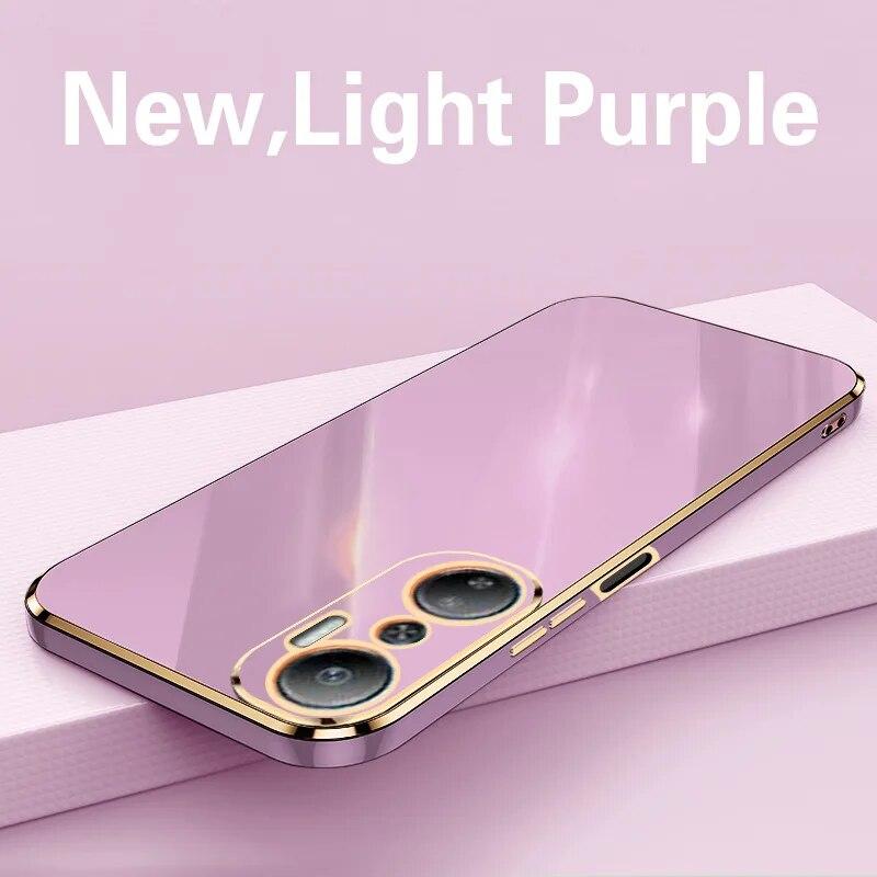 

Для Infinix Hot 20 чехол роскошный квадратный чехол для телефона Infinix Hot 20s X6826 X6826B X6826C силиконовая задняя крышка Fundas X6827 Infinix Hot 20 светло-фиолетовый