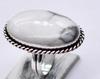 Howlite Natural Gemstone Antique Silver Ring US Size-9 R 5148
