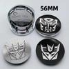 4pcs 56mm Autobot Badge Wheel Center Cap Hub Cover Car Styling Rims Dust Proof Hubcaps sticker For BMW FORD Chevrolet Honda