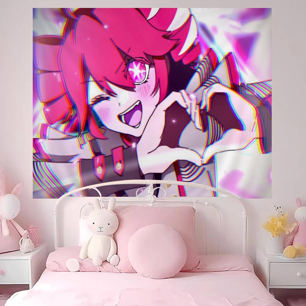 Popular Singer Kasanes Teto Chart Tapestry Art Science Fiction Room Home Decor Cheap Hippie Wall Hanging