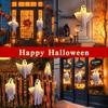 LED Flying Ghosts Halloween Hanging Decorations for Indoor & Outdoor Glow In The Dark for Front Yard Porch Tree Battery Operated