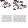 2Pcs Constellation Resin Mold Animal Pendant Epoxy Resin Mold for Jewelry Making