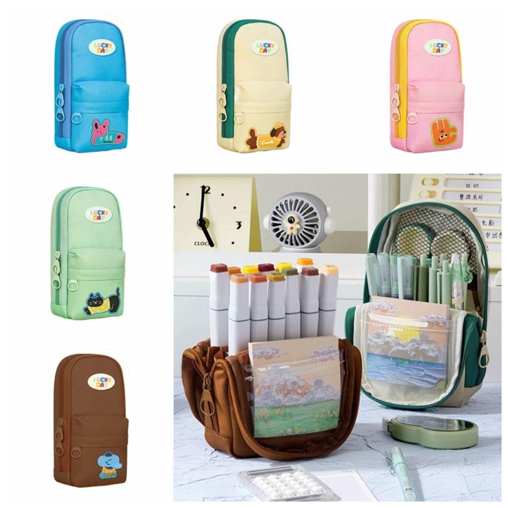 Patchwork Lovely Pencil Case Cartoon Mini Schoolbag Pencil Cases  School Supplies